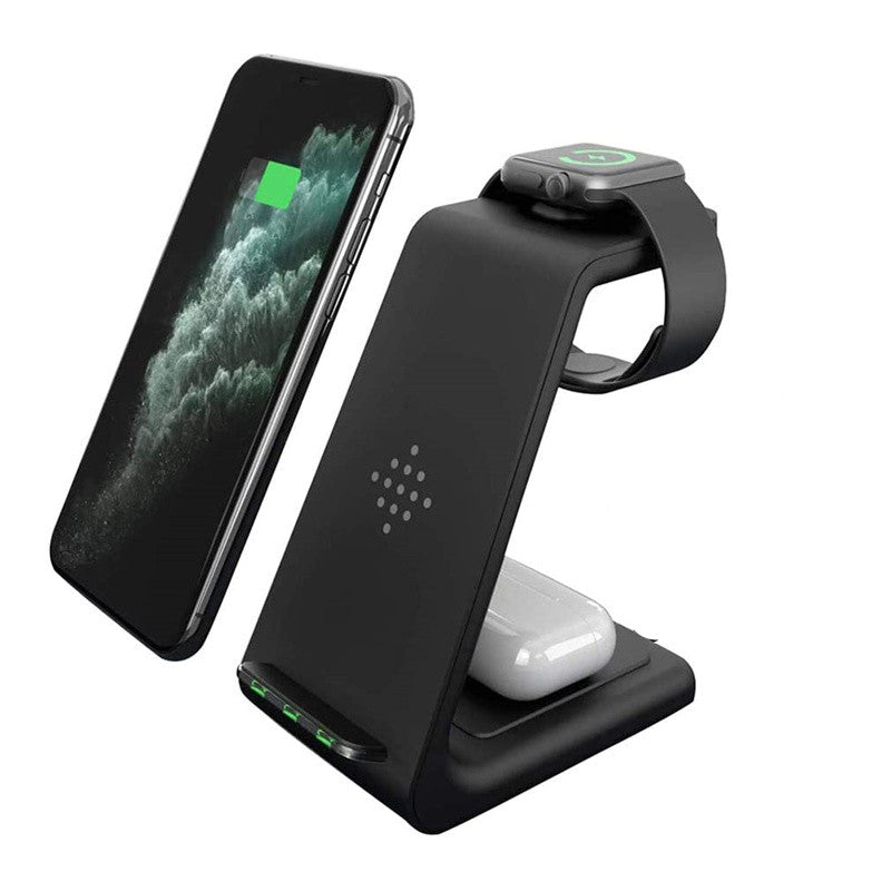 Wireless Charger Compatible With Iphone12 Three-In-One Charging Stand Iwatch6 Fast Charging Base