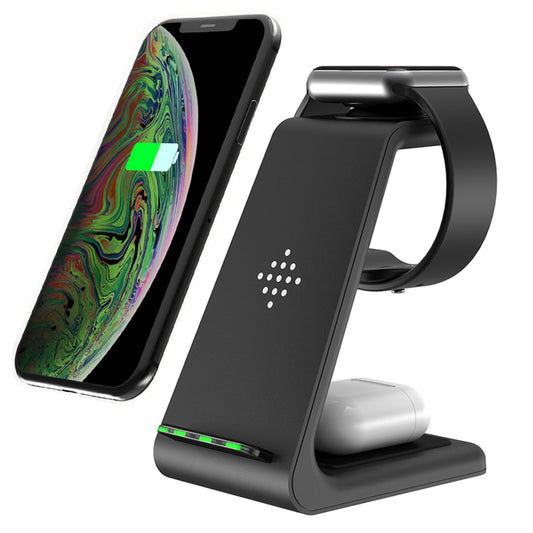 Wireless Charger Compatible With Iphone12 Three-In-One Charging Stand Iwatch6 Fast Charging Base