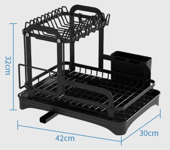 Home Kitchen Double-layer Draining Rack