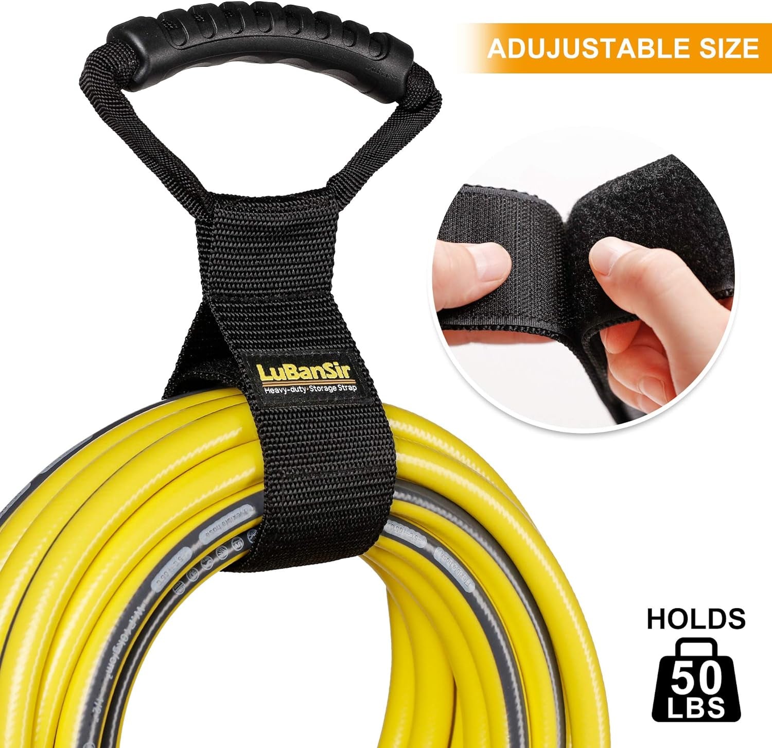 Extension Cord Storage Straps, 22" (2 Pack) Heavy-Duty Hook and Loop Straps with Carrying Handle Fit Extension Cord, Garden Water Hoses and Garage Tool