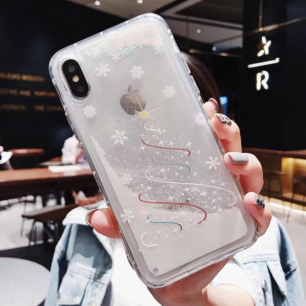 Compatible with Apple , Snowflakes Sands Mobile Shell Christmas