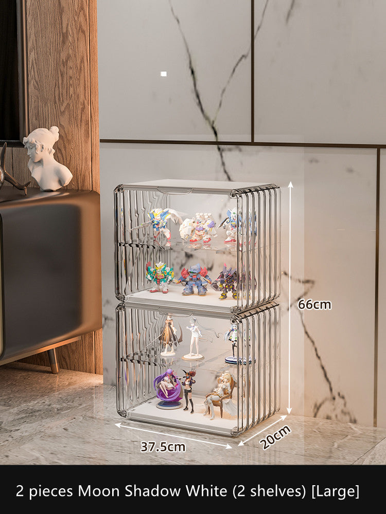 Acrylic Clear Glass Household Building Block Shelf