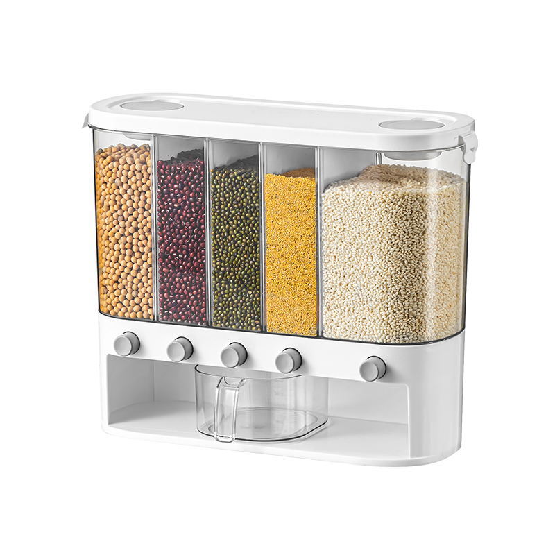 Sealed Kitchen Cereals Separated Storage Box