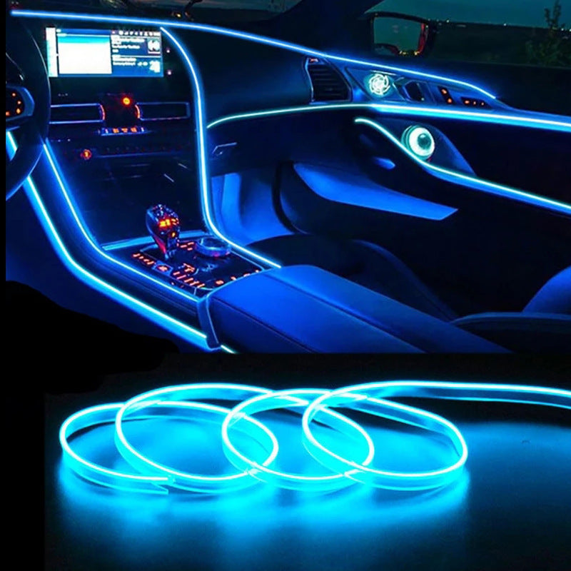 Car Led Decoration Cold Light Interior Change Strip USB Car Atmosphere Light Lamp Line